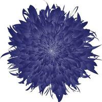 Blau Blume Vektor Grafik Illustration