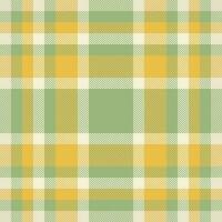 Vektor Stoff Muster von nahtlos prüfen Textil- mit ein Plaid Hintergrund Tartan Textur.