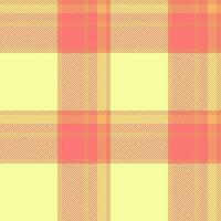 Stoff prüfen Textur von nahtlos Vektor Tartan mit ein Plaid Textil- Hintergrund Muster.