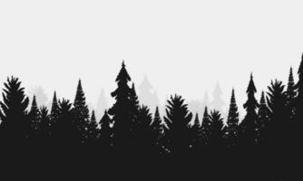 Sammlung isoliert Baum Symbol Silhouette Stil auf Weiß Hintergrund. können Sein benutzt zum Ihre arbeiten. vektor