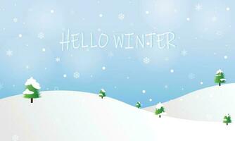 herzlich willkommen zu Winter Jahreszeit ist Kommen bald auf Jahr. können Sein benutzt zum Ihre Arbeit und Bild damit bunt. vektor