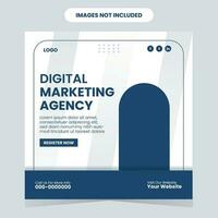 kreativ Digital Marketing Sozial Medien und korporativ instagram Post Vorlage Banner vektor