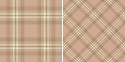 Tartan nahtlos Textur von Stoff prüfen Plaid mit ein Hintergrund Textil- Muster Vektor. vektor