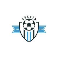 Fußball und Fußball Schule Vektor Logo Vorlage