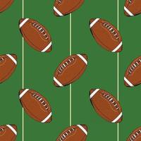 Fußball, Rugbyball nahtlose Muster handgezeichnete Skizze, Vektor-Illustration vektor
