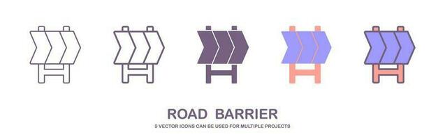 väg barriär ikon platt. vektor illustration symbol och bonus piktogram. trafik barriär ikon vektor. portal illustration. isolerat på vit bakgrund. vektor illustration