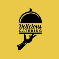 catering service logotyp Färg mall design vektor