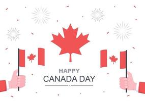 Happy Canada Day Feier Illustration vektor