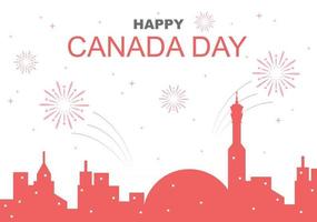 Happy Canada Day Feier Illustration vektor