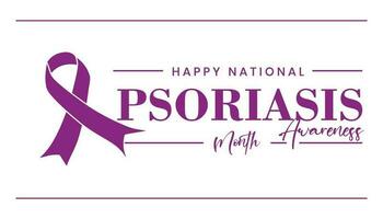 National Psoriasis Bewusstsein Monat vektor