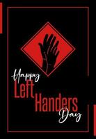 International Linkshänder Tag... vektor