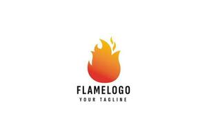 Flamme Logo Vektor Symbol Illustration