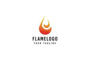 Flamme Logo Vektor Symbol Illustration