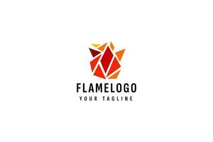 Flamme Logo Vektor Symbol Illustration