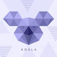 Koala geometrisk vektor