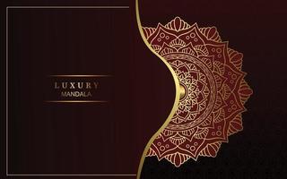 Luxus-Mandala-Hintergrund mit goldenem Arabesque-Pro-Vektor vektor