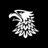 Adler Kopf im schwarz Hintergrund Vektor Illustration