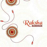 indisch Festival glücklich Raksha Bandhan Banner Design vektor