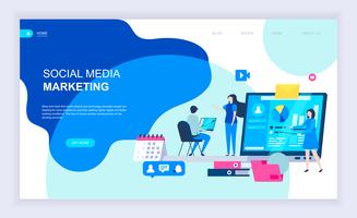 Social Media Marketing Webbanner vektor