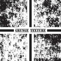 svart och vit grunge textur. grunge texturer uppsättning. damm täcka över. vektor