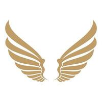 Vogel Flügel Illustration Logo. vektor