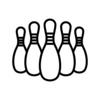 Bowling Symbol Vektor Design Vorlage im Weiß Hintergrund