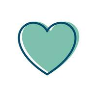 Herz - - Valentinstag Symbol Vektor Design Vorlage im Weiß Hintergrund