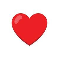 Herz - - Valentinstag Symbol Vektor Design Vorlage im Weiß Hintergrund