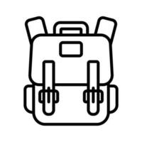 Schule Tasche Symbol Vektor Design Vorlage im Weiß Hintergrund
