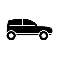 kupé bil transport sidovy siluett ikon isolerad på vit bakgrund vektor