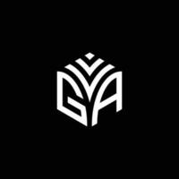 vga Hexagon Logo Vektor, entwickeln, Konstruktion, natürlich, Finanzen Logo, echt Anwesen, geeignet zum Ihre Unternehmen. vektor