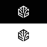 teg Hexagon Logo Vektor, entwickeln, Konstruktion, natürlich, Finanzen Logo, echt Anwesen, geeignet zum Ihre Unternehmen. vektor