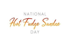 National heiß Fudge Eisbecher Tag Vektor Illustration auf Juli 25. wichtig Tag