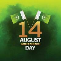 Vektor Illustration von Pakistan Unabhängigkeit Tag