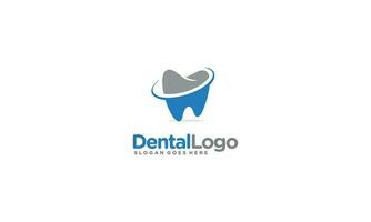 Dental Logo Design Vektor Dental Pflege Klinik Logo Vorlage