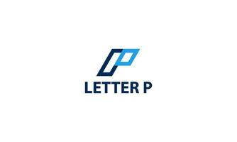 Brief p Pfeil Logo Vorlage einzigartig Logo Vektor abstrakt Brief einfach Pfeil Ziel