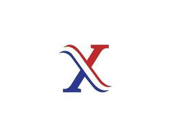 x alfabet brev logotyp design första vektor grafisk ikon.