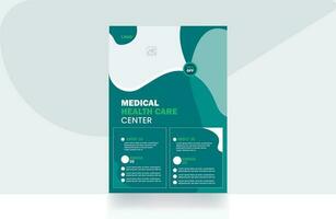 modern sjukvård flygblad broschyr medicinsk design medicinsk omslag mall design vektor
