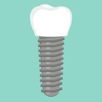 dental implantera illustration tandvård affisch element vektor