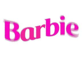 Barbie Vektor Rosa Halbton Logo isoliert