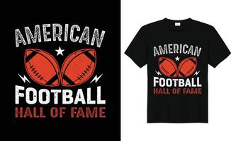 T-shirtdesign för amerikansk fotboll vektor