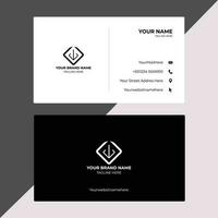 minimalistisk företags visitkortsmall vektor