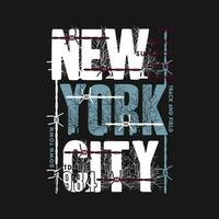 Neu York Stadt Typografie Vektor, Grafik Design, Mode Illustration, zum beiläufig Stil drucken t Hemd vektor
