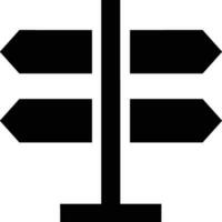 Wegweiser Richtung Symbol Symbol Vektor Bild. Illustration von das Pfeil Information Schild leiten Ziel Design Bild. eps 10