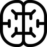 Gehirn Idee Symbol Symbol Vektor Bild. Illustration von das kreativ Intelligenz denken Design Bild