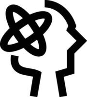 Gehirn Idee Symbol Symbol Vektor Bild. Illustration von das kreativ Intelligenz denken Design Bild