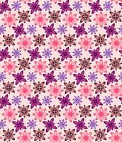 Rosa Farbe Blume nahtlos Muster Design vektor