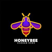 Honig Biene Gradient Logo vektor
