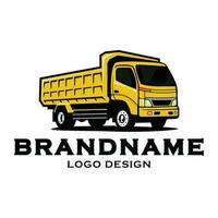 Dump LKW Logo Design Vorlage vektor