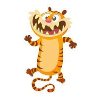 süß Karikatur Tiger Charakter vektor
